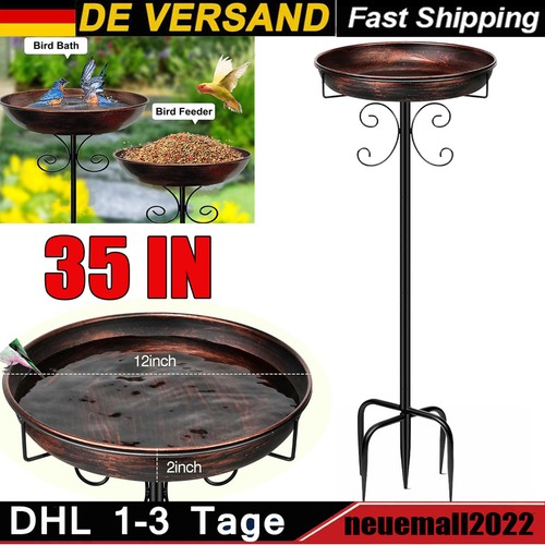 Metall vogeltränke stehend - metall,