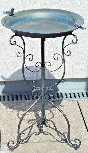 Metall vogeltränke 74cm - metall,